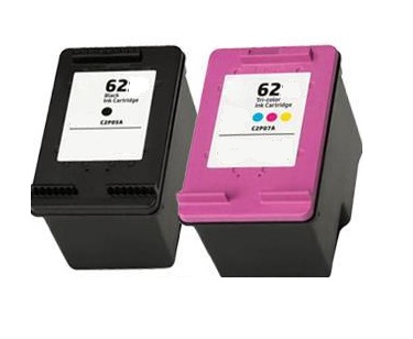 Remanufactured HP 62 Black (C2P04AE) and 62 Colour (C2P06AE) Ink Cartridges High Capacity
